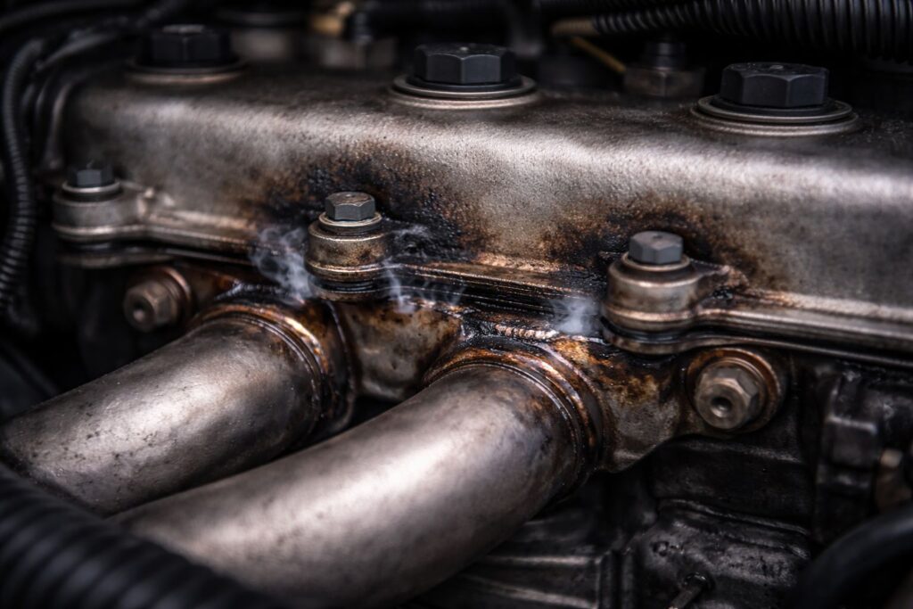 Junta do coletor de escape vazando: sintomas, riscos e soluções práticas